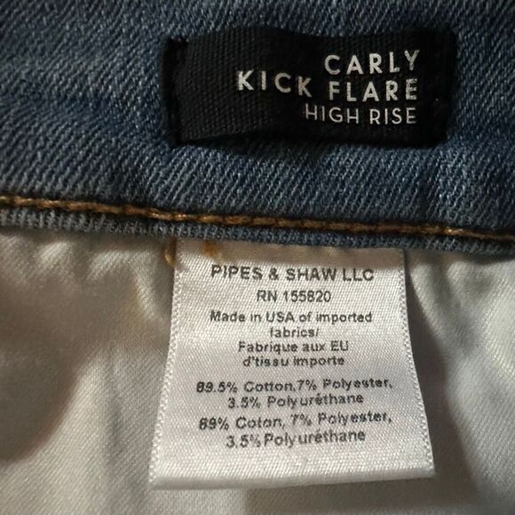 Veronica Beard Carly High Rise Kick Flare Jeans in Lakeshore Wash Size 29 - Picture 6 of 8